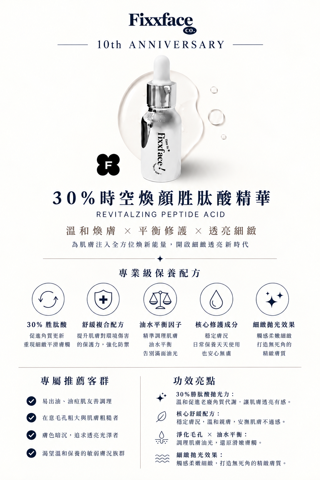 全新包裝mooieco30%胜肽酸新版 15ML